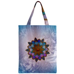 Wonderful Mandala Zipper Classic Tote Bag by FantasyWorld7