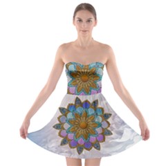 Wonderful Mandala Strapless Bra Top Dress by FantasyWorld7