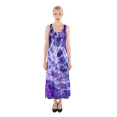 Abstract Background Space Sleeveless Maxi Dress