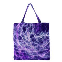 Abstract Background Space Grocery Tote Bag by HermanTelo