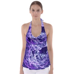 Abstract Background Space Babydoll Tankini Top by HermanTelo