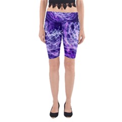 Abstract Background Space Yoga Cropped Leggings