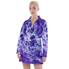 Abstract Background Space Women s Long Sleeve Casual Dress by HermanTelo