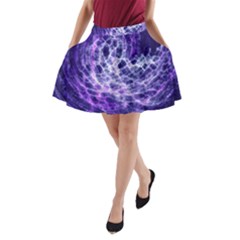 Abstract Background Space A-line Pocket Skirt