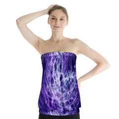 Abstract Background Space Strapless Top