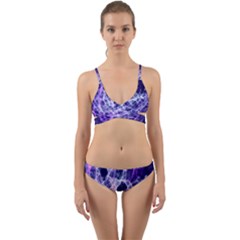 Abstract Background Space Wrap Around Bikini Set