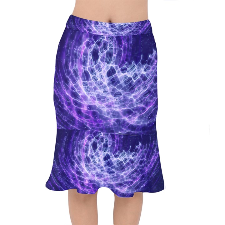 Abstract Background Space Mermaid Skirt