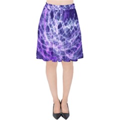 Abstract Background Space Velvet High Waist Skirt