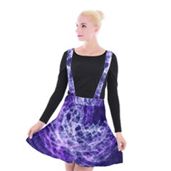 Abstract Background Space Suspender Skater Skirt