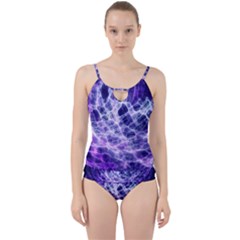 Abstract Background Space Cut Out Top Tankini Set by HermanTelo