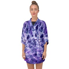 Abstract Background Space Half Sleeve Chiffon Kimono by HermanTelo