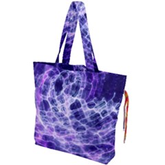 Abstract Background Space Drawstring Tote Bag