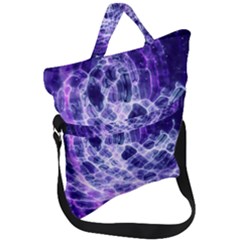 Abstract Background Space Fold Over Handle Tote Bag by HermanTelo