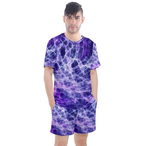 Abstract Background Space Men s Mesh Tee And Shorts Set by HermanTelo