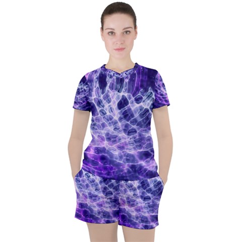 Abstract Background Space Women s Tee And Shorts Set by HermanTelo