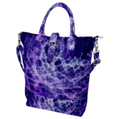 Abstract Background Space Buckle Top Tote Bag