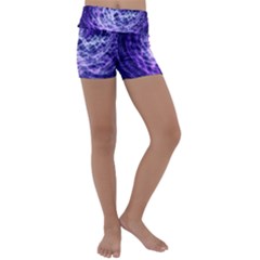 Abstract Background Space Kids  Lightweight Velour Yoga Shorts