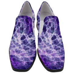 Abstract Background Space Slip On Heel Loafers