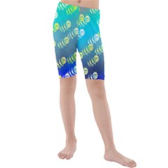 Animal Bee Kids  Mid Length Swim Shorts