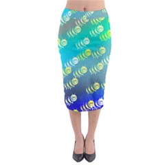 Animal Bee Midi Pencil Skirt