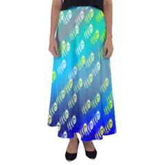 Animal Bee Flared Maxi Skirt