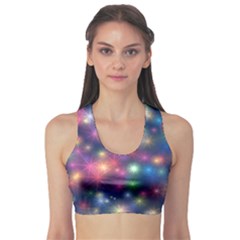 Abstract Background Graphic Space Sports Bra