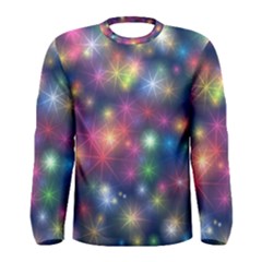 Abstract Background Graphic Space Men s Long Sleeve Tee