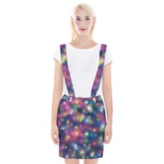 Abstract Background Graphic Space Braces Suspender Skirt