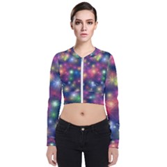 Abstract Background Graphic Space Long Sleeve Zip Up Bomber Jacket by HermanTelo