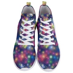 Abstract Background Graphic Space Men s Lightweight High Top Sneakers