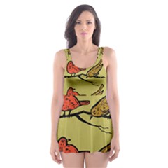 Bird Animal Nature Wild Wildlife Skater Dress Swimsuit