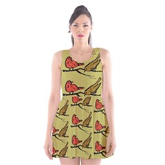 Bird Animal Nature Wild Wildlife Scoop Neck Skater Dress