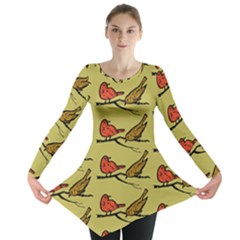 Bird Animal Nature Wild Wildlife Long Sleeve Tunic  by HermanTelo