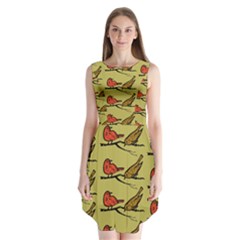 Bird Animal Nature Wild Wildlife Sleeveless Chiffon Dress  