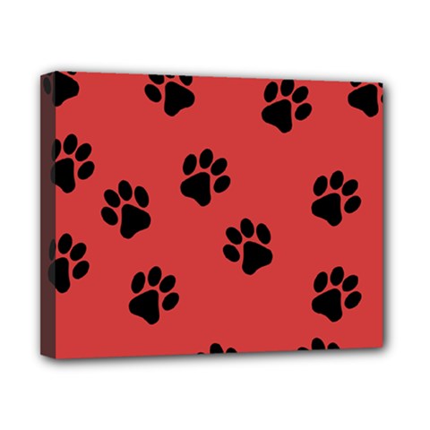 Paw Prints Background Animal Canvas 10  X 8  (stretched) by HermanTelo