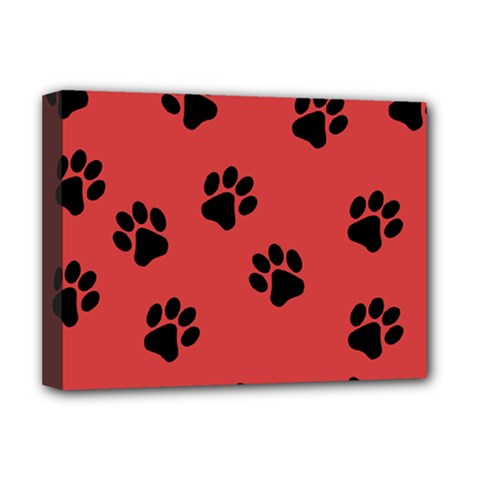 Paw Prints Background Animal Deluxe Canvas 16  X 12  (stretched) 