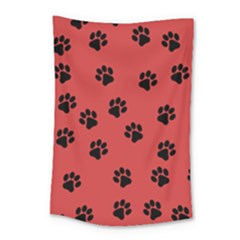 Paw Prints Background Animal Small Tapestry by HermanTelo