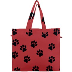 Paw Prints Background Animal Canvas Travel Bag