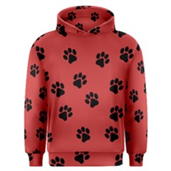 Paw Prints Background Animal Men s Overhead Hoodie