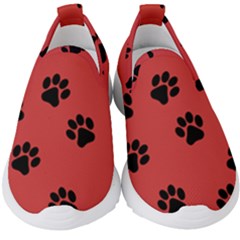 Paw Prints Background Animal Kids  Slip On Sneakers