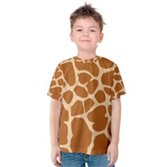 Giraffe Skin Pattern Kids  Cotton Tee