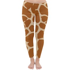 Giraffe Skin Pattern Classic Winter Leggings