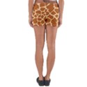 Giraffe Skin Pattern Yoga Shorts View2