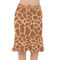 Giraffe Skin Pattern Mermaid Skirt View1