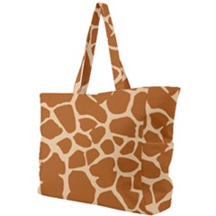 Giraffe Skin Pattern Simple Shoulder Bag by HermanTelo