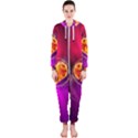 Flame Heart Smoke Love Fire Hooded Jumpsuit (Ladies)  View1