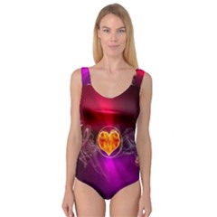 Flame Heart Smoke Love Fire Princess Tank Leotard 