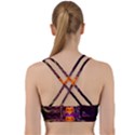 Flame Heart Smoke Love Fire Back Weave Sports Bra View2