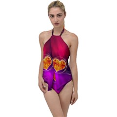 Flame Heart Smoke Love Fire Go With The Flow One Piece Swimsuit