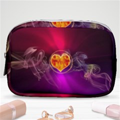 Flame Heart Smoke Love Fire Make Up Pouch (small)